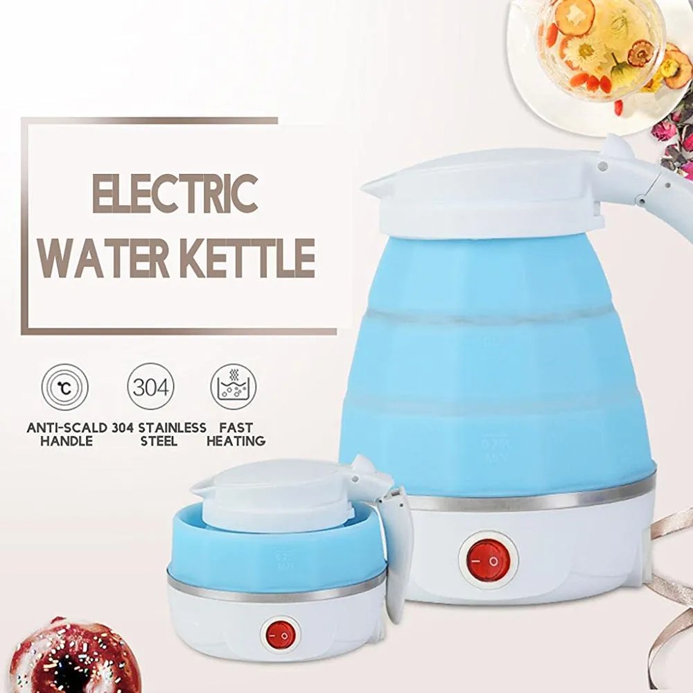 1L Travel Portable Foldable Electric Kettle Collapsible Water Boiler