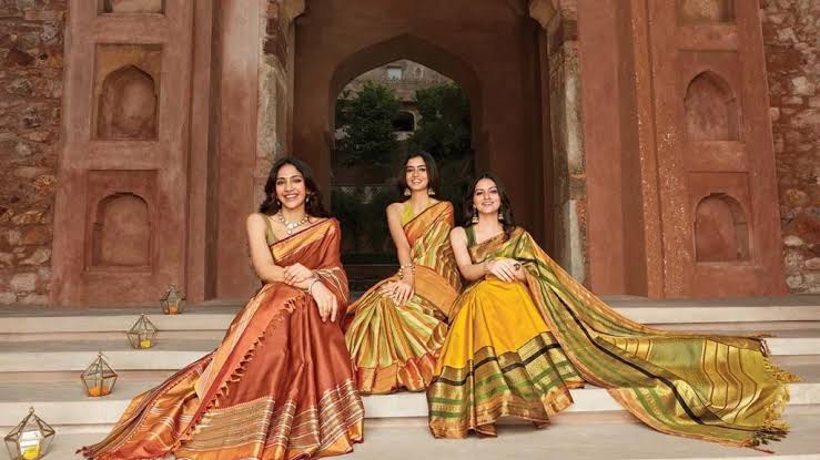 Buy VM COLLECTIONS Woven Bollywood Art Silk Light Green Sarees Online @ Best  Price In India | Flipkart.com