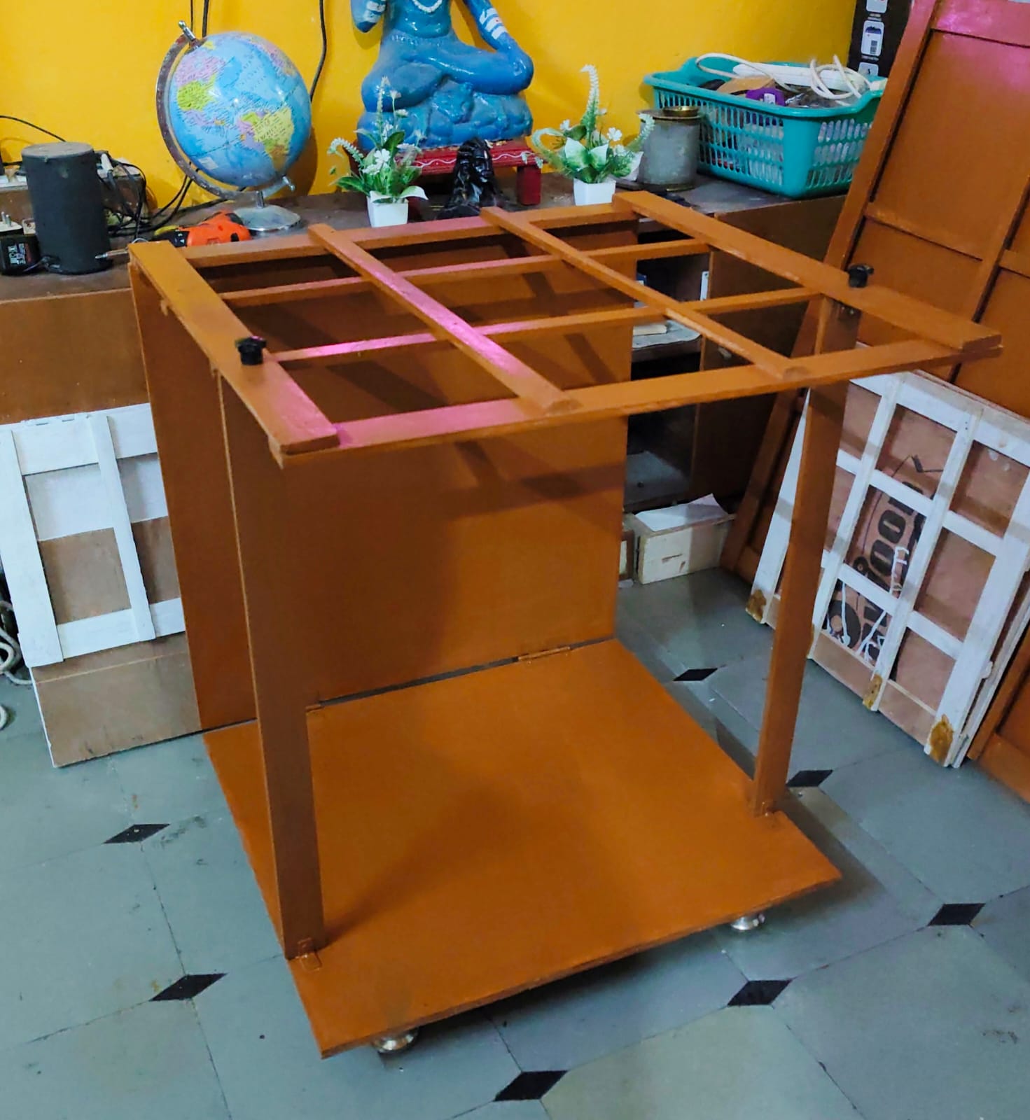 WhatsApp-Image-2025-09-27-at-16.25.11_054f396b.jpg 24inch x 24Inch Wooden Foldable Mandap Pooja Mandirs with Plain Pillars - Image 1